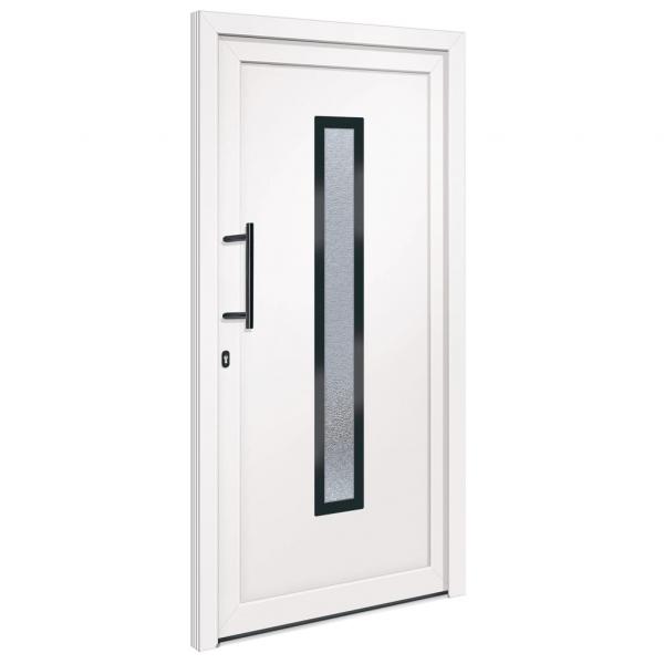 Haustür Weiß 108x208 cm PVC