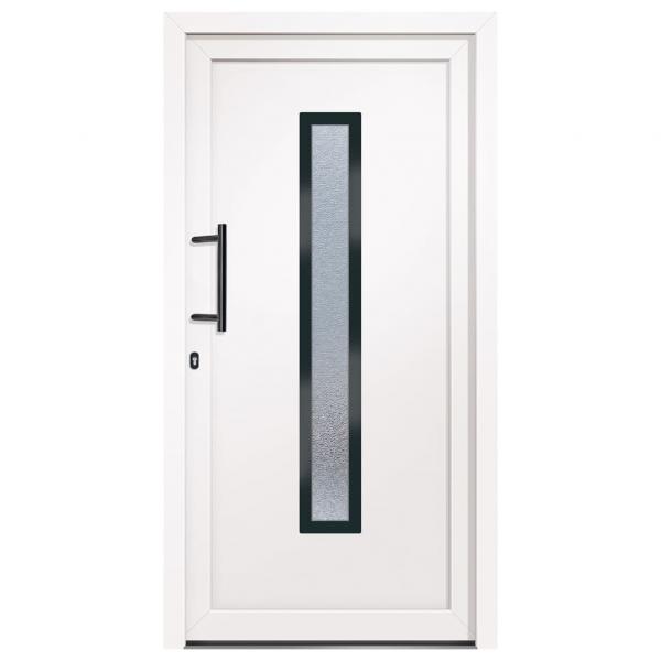 Haustür Weiß 108x208 cm PVC