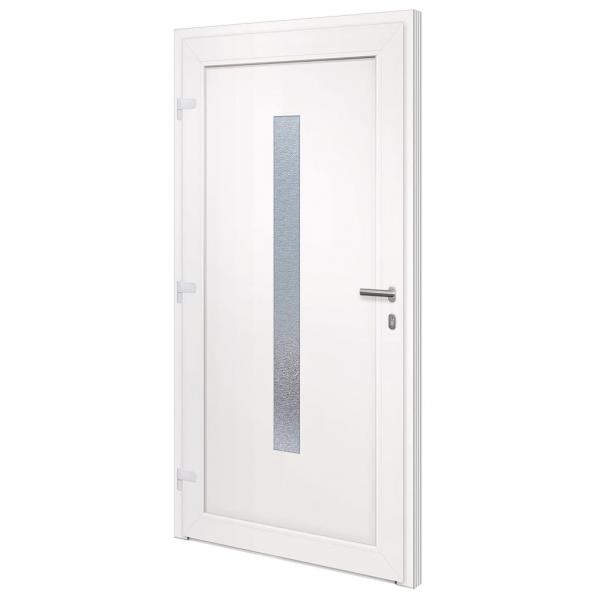 Haustür Weiß 108x208 cm PVC