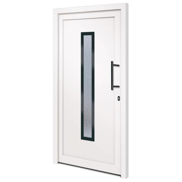 Haustür Weiß 108x208 cm PVC