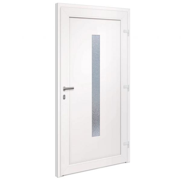 Haustür Weiß 108x208 cm PVC
