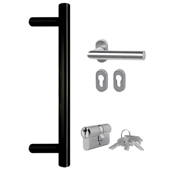 Haustür Weiß 108x208 cm PVC