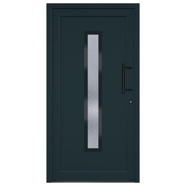 Haustür Anthrazit 108x208 cm PVC