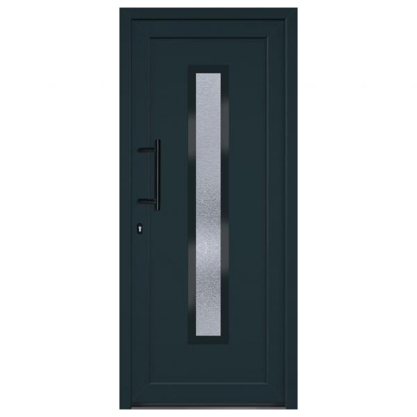 Haustür Anthrazit 88x200 cm PVC