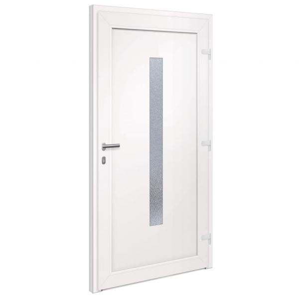 Haustür Weiß 108x200 cm PVC