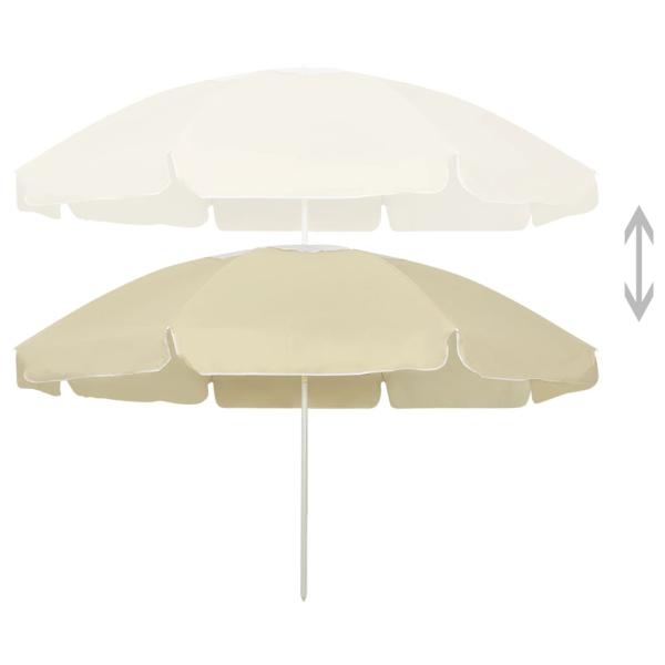 Strandschirm Sandgelb 240 cm
