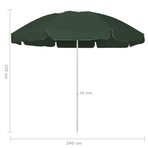 Strandschirm Grün 240 cm