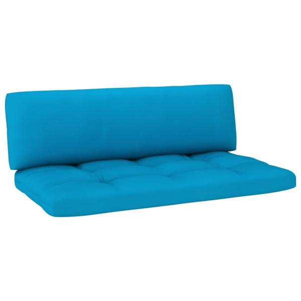 4-tlg. Paletten-Lounge-Set mit Kissen Imprägniertes Kiefernholz