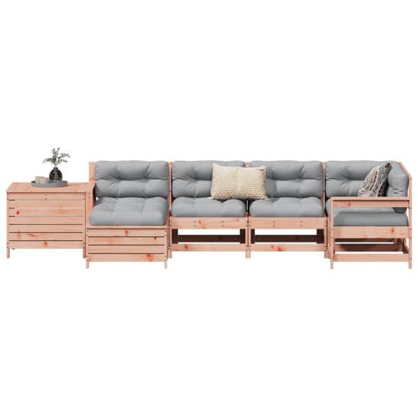 ARDEBO.de - 7-tlg. Garten-Sofagarnitur Massivholz Douglasie