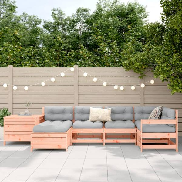 7-tlg. Garten-Sofagarnitur Massivholz Douglasie