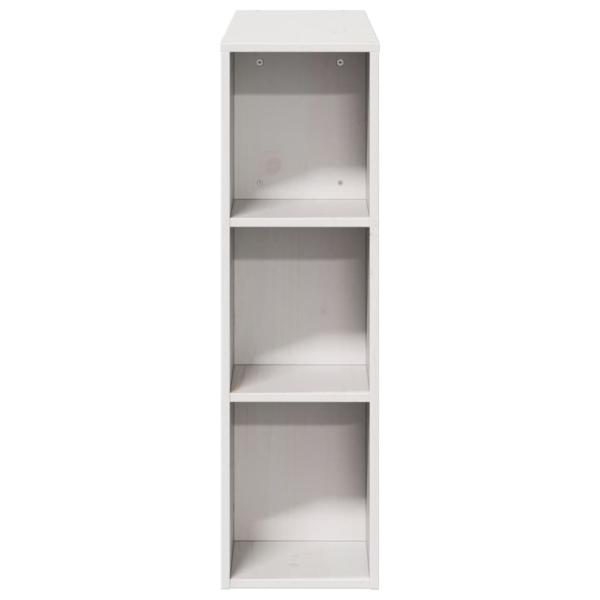 Kopfteil mit Stauraum Weiß 75 cm Massivholz Kiefer