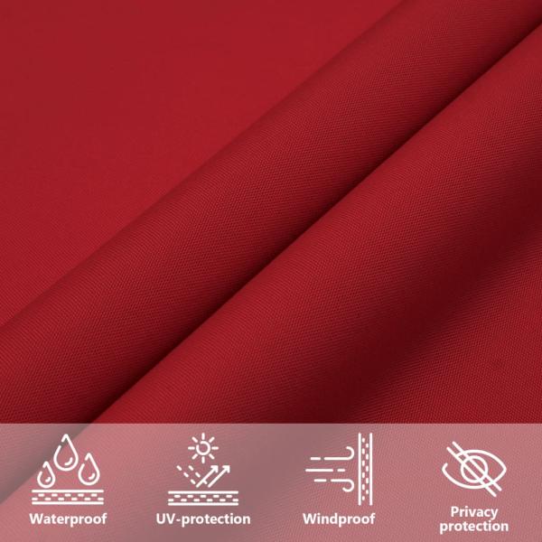 Sonnensegel Oxford-Gewebe Quadratisch 6x6 m Rot