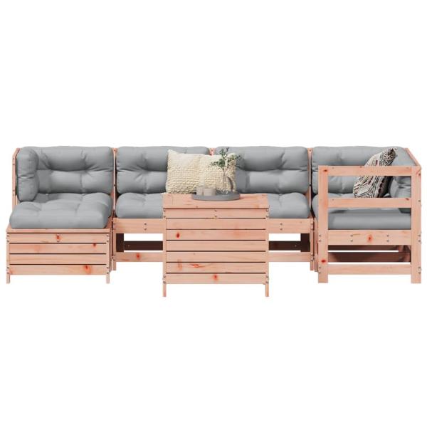ARDEBO.de - 7-tlg. Garten-Sofagarnitur Massivholz Douglasie