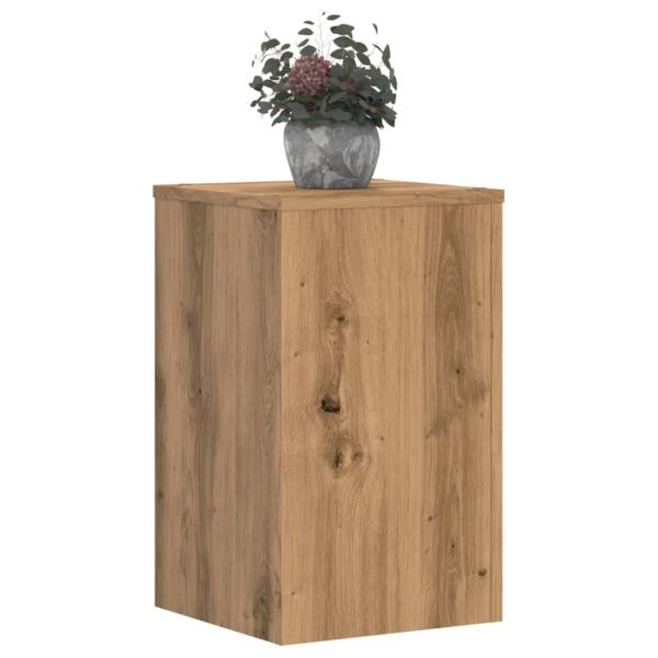 Pflanzenständer 2 Stk. Artisan-Eiche 30x30x50 cm Holzwerkstoff
