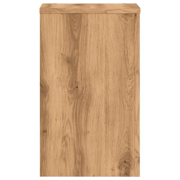 Pflanzenständer 2 Stk. Artisan-Eiche 30x30x50 cm Holzwerkstoff