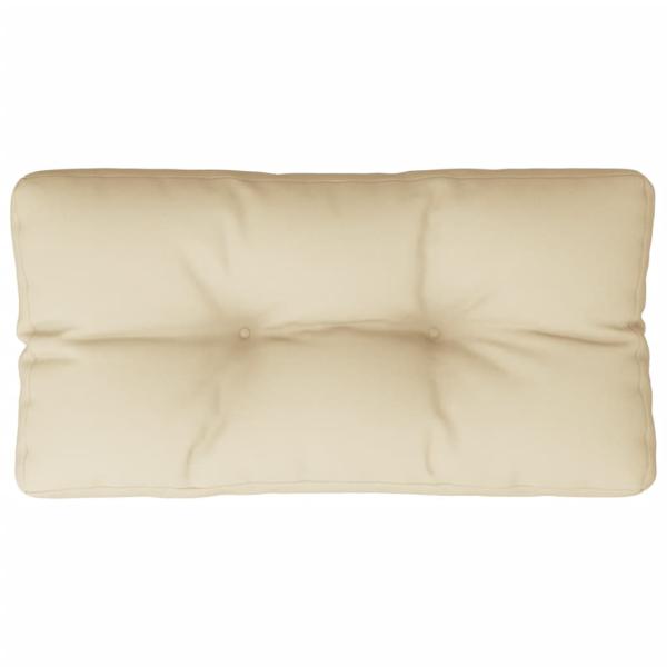 ARDEBO.de - Palettenkissen Beige 70x40x12 cm Stoff