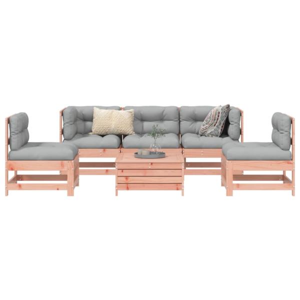 ARDEBO.de - 6-tlg. Garten-Sofagarnitur Massivholz Douglasie