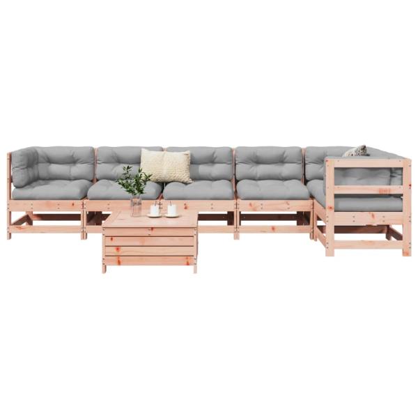 ARDEBO.de - 7-tlg. Garten-Sofagarnitur Massivholz Douglasie