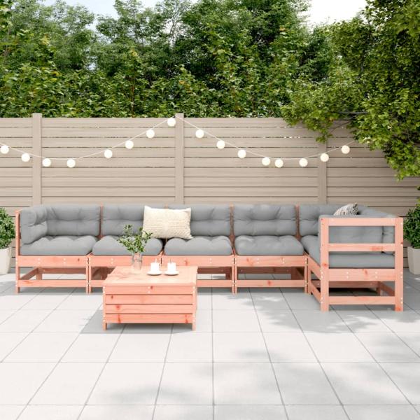 7-tlg. Garten-Sofagarnitur Massivholz Douglasie