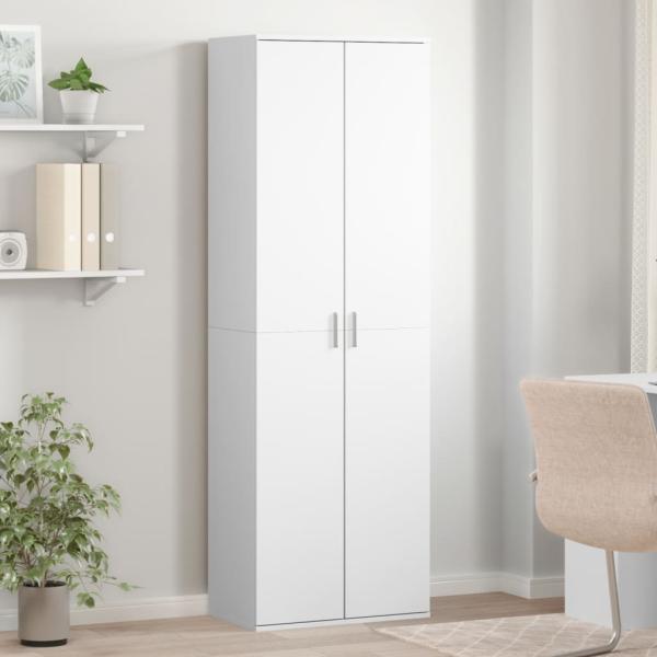 ARDEBO.de - Highboard Weiß 60x35x180 cm Holzwerkstoff