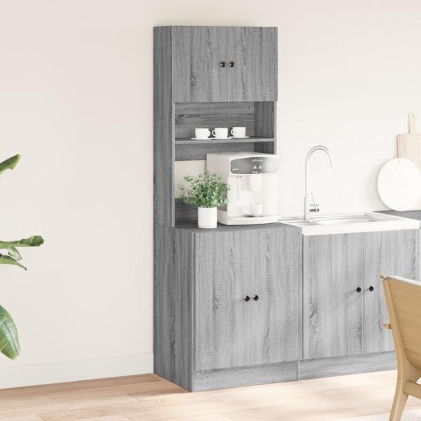 Küchenschrank Grau Sonoma 60x50x180 cm Holzwerkstoff
