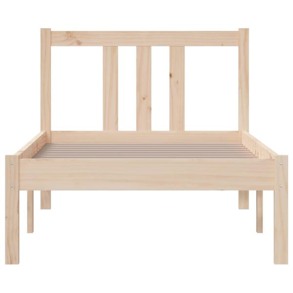 Massivholzbett ohne Matratze 75x190 cm