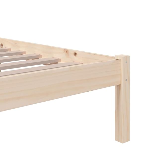 Massivholzbett ohne Matratze 75x190 cm