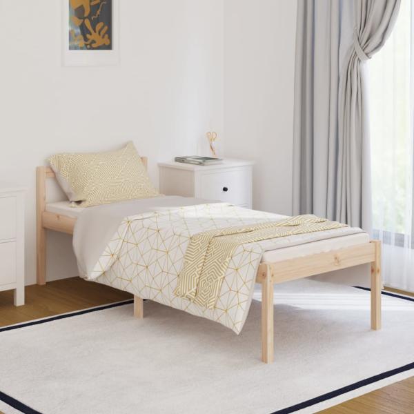 ARDEBO.de - Seniorenbett 90x200 cm Massivholz Kiefer