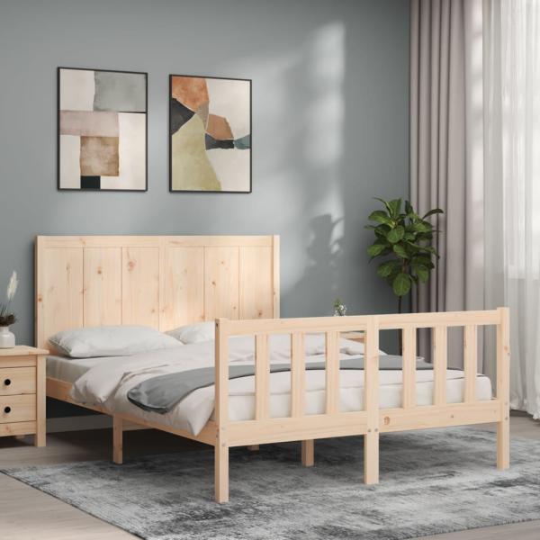 ARDEBO.de - Massivholzbett ohne Matratze 120x200 cm Kiefernholz