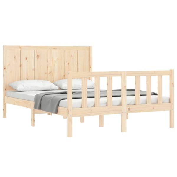 Massivholzbett ohne Matratze 120x200 cm Kiefernholz
