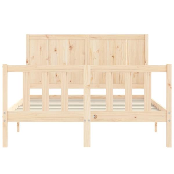 Massivholzbett ohne Matratze 120x200 cm Kiefernholz