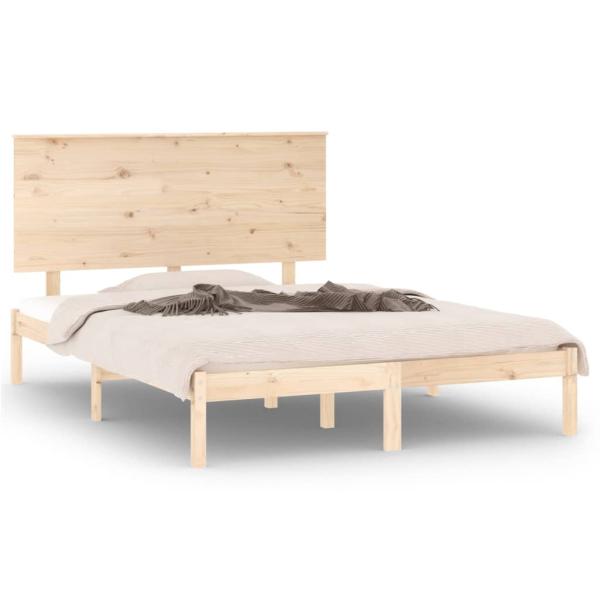 Massivholzbett ohne Matratze 140x190 cm Kiefernholz