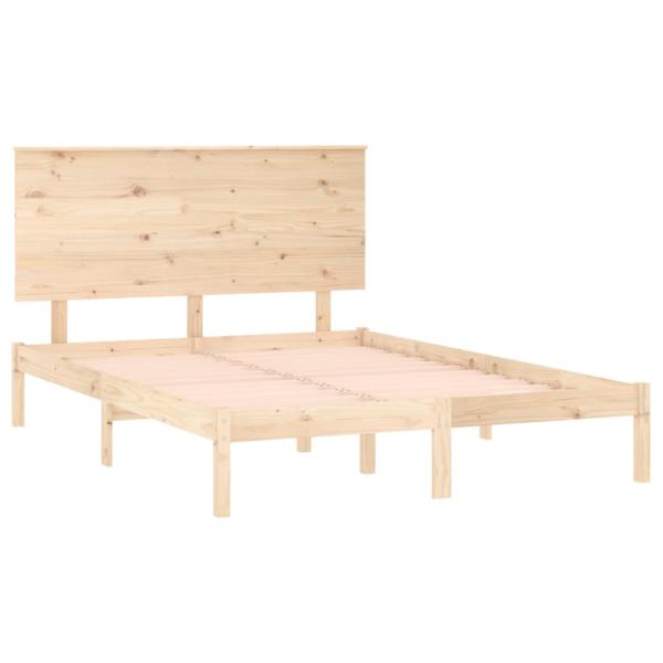Massivholzbett ohne Matratze 140x190 cm Kiefernholz