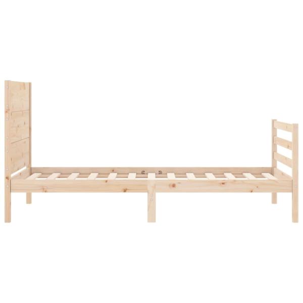 Massivholzbett mit Kopfteil 90x200 cm