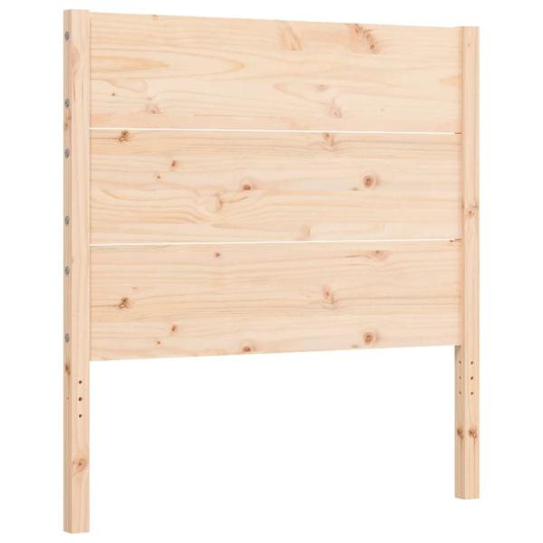 Massivholzbett mit Kopfteil 90x200 cm