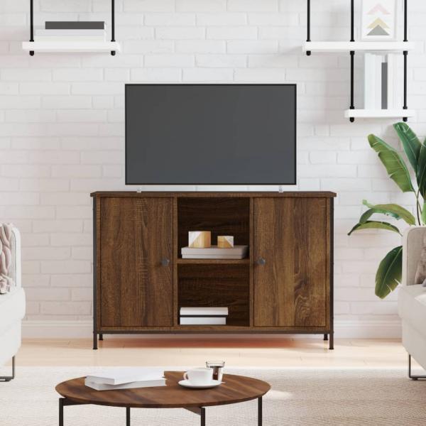 ARDEBO.de - TV-Schrank Braun Eichen-Optik 100x35x65 cm Holzwerkstoff
