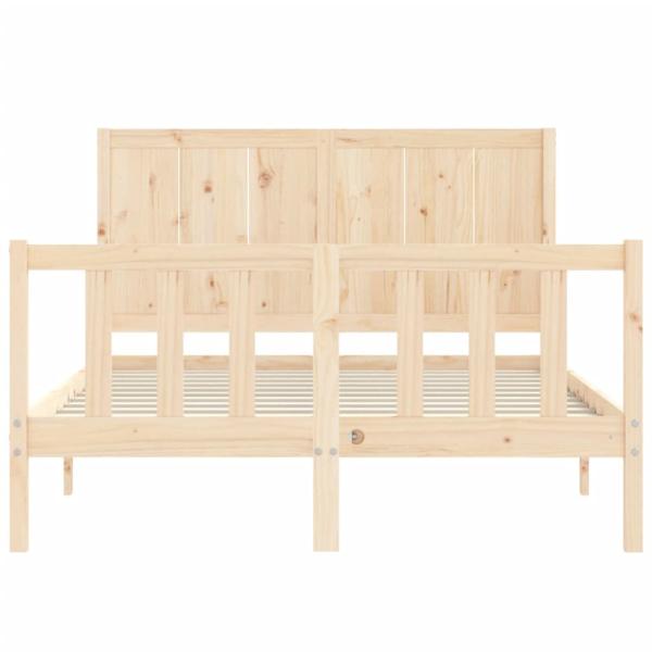 Massivholzbett ohne Matratze 140x200 cm Kiefernholz