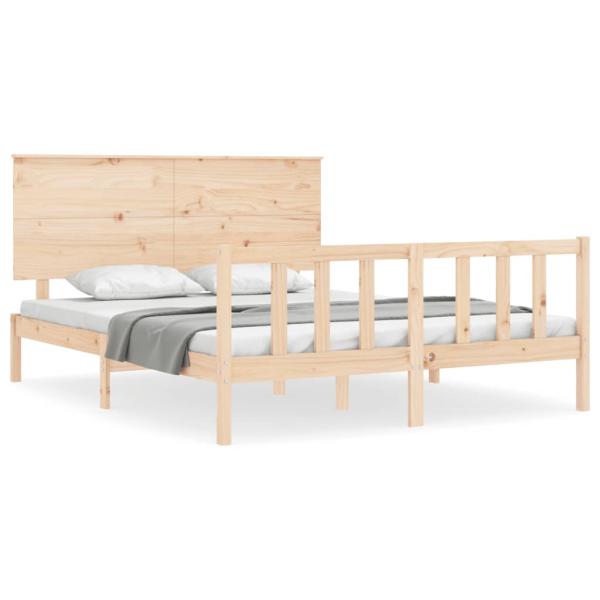 Massivholzbett ohne Matratze 160x200 cm Kiefernholz