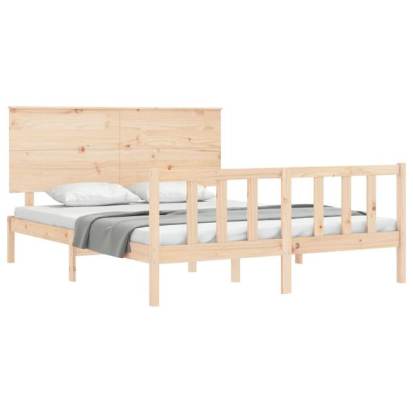 Massivholzbett ohne Matratze 160x200 cm Kiefernholz