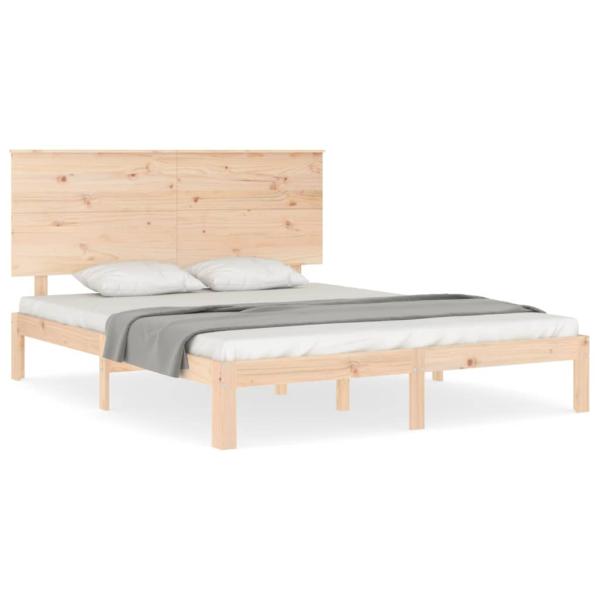 Massivholzbett ohne Matratze 160x200 cm Kiefernholz