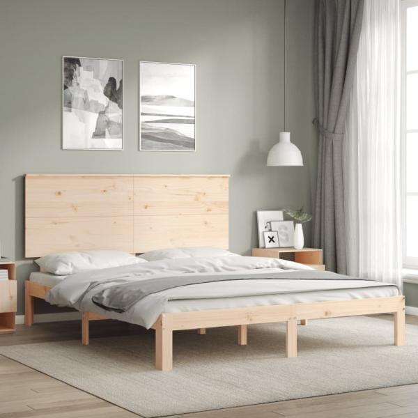 Massivholzbett ohne Matratze 160x200 cm Kiefernholz