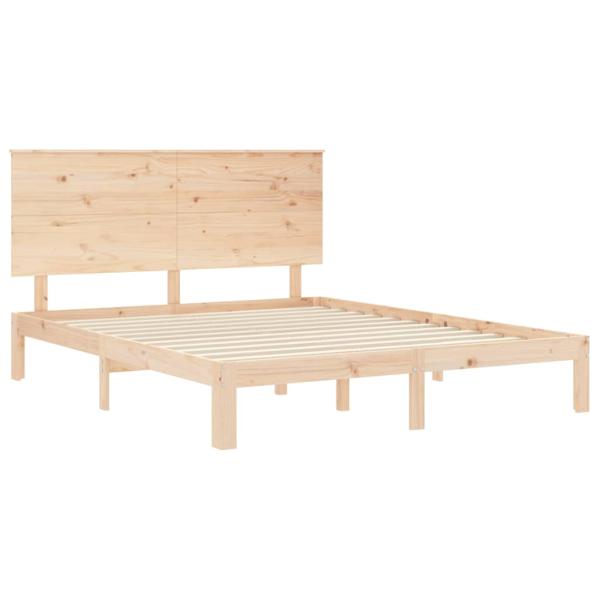Massivholzbett ohne Matratze 160x200 cm Kiefernholz