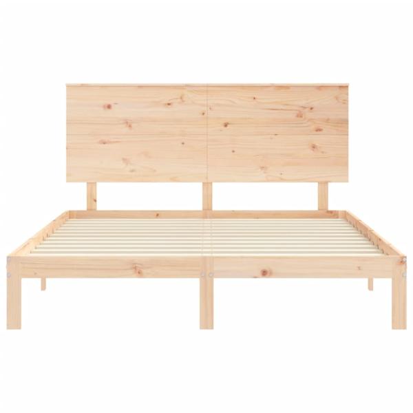 Massivholzbett ohne Matratze 160x200 cm Kiefernholz