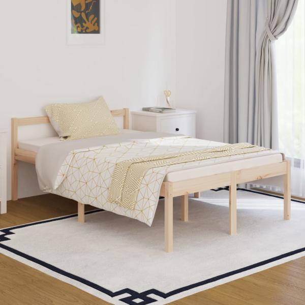 ARDEBO.de - Seniorenbett 120x190 cm Massivholz Kiefer