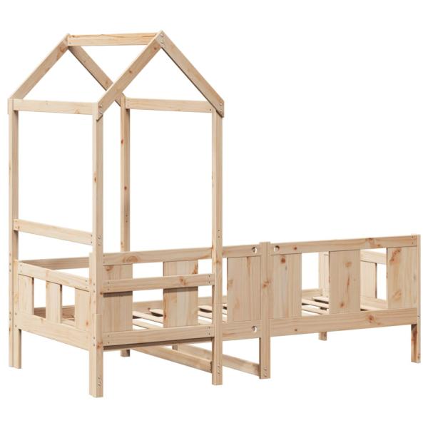 Tagesbett mit Dach 90x200 cm Massivholz Kiefer
