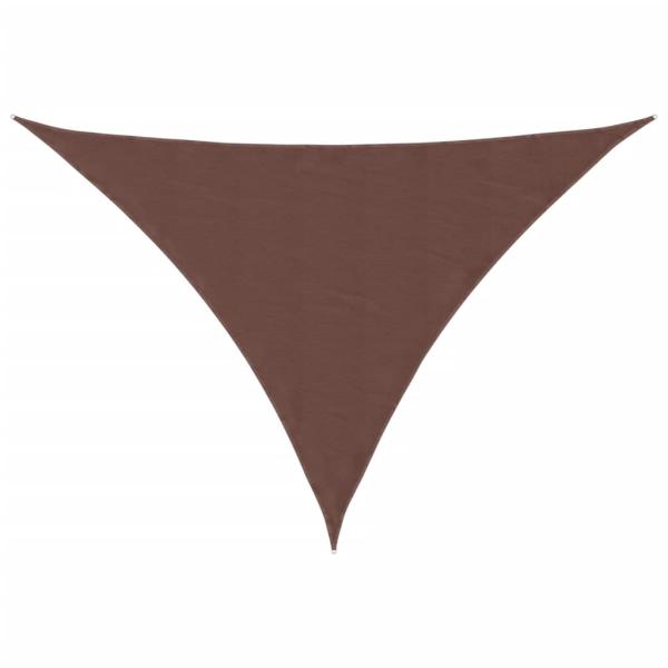 Sonnensegel Oxford-Gewebe Dreieckig 5x7x7 m Braun