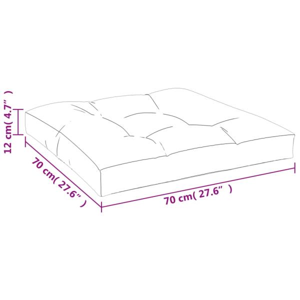 Palettenkissen Rosa 70x70x12 cm Stoff