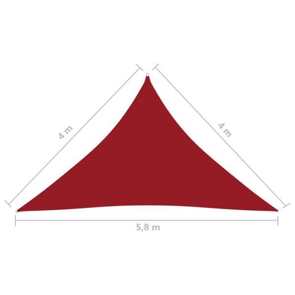 Sonnensegel Oxford-Gewebe Dreieckig 4x4x5,8 m Rot