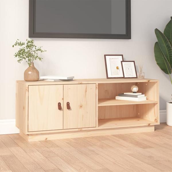 ARDEBO.de - TV-Schrank 105x34x40 cm Massivholz Kiefer