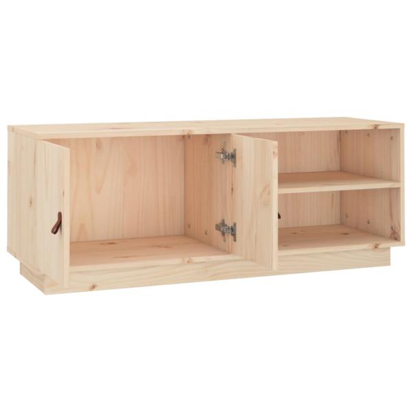 TV-Schrank 105x34x40 cm Massivholz Kiefer